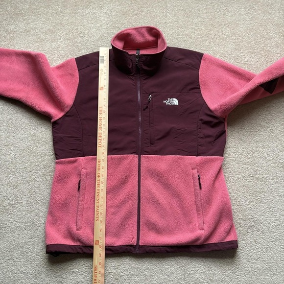 The North Face Denali Jacket Womens 2XL Pink Burgundy Polartec Fleece Full Zip - Picture 5 of 13